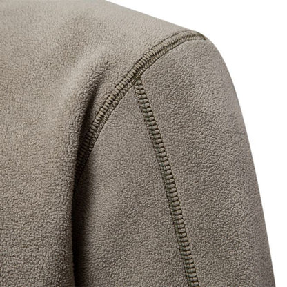 Men's Corduroy Stand Collar Classic-Fit Sweatshirt