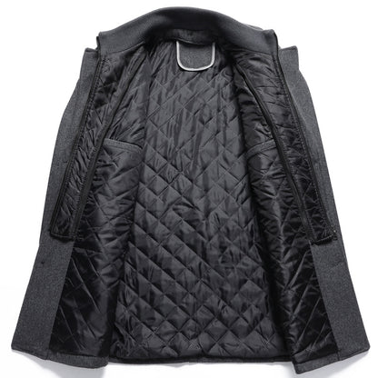 Men's Premium British Thick Double Layered Wool Coat