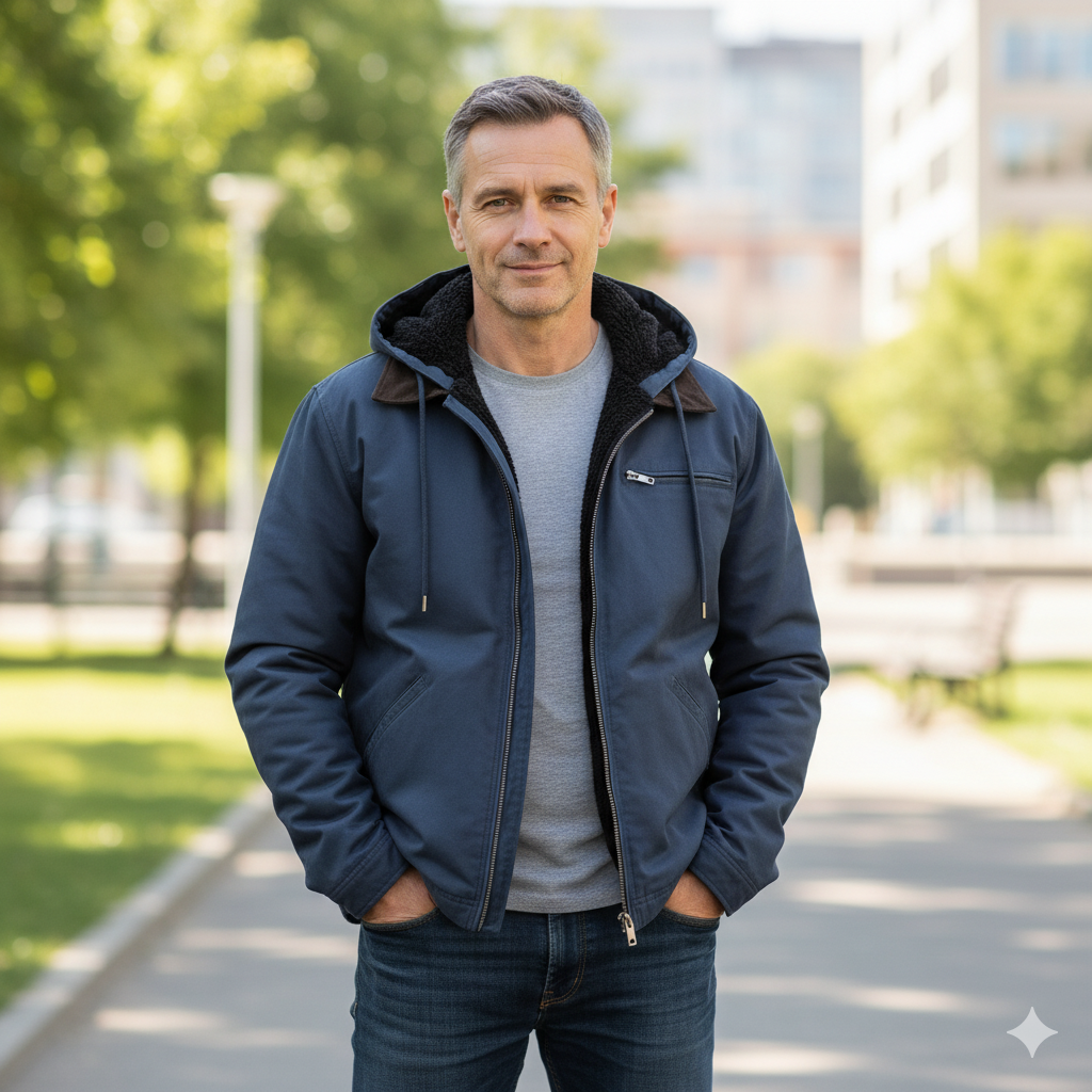 Men's Premium Fleece Lined Zipper Hoodie Jacket