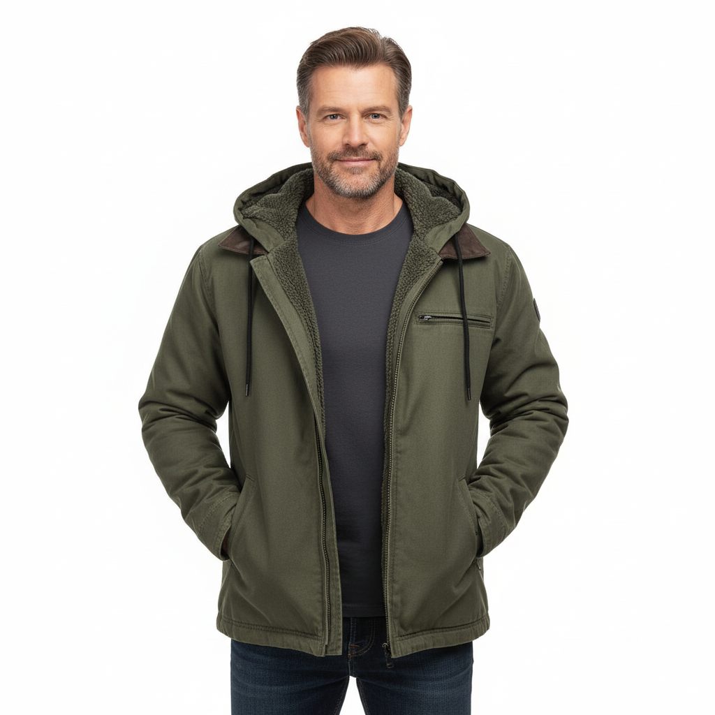 Men's Premium Fleece Lined Zipper Hoodie Jacket