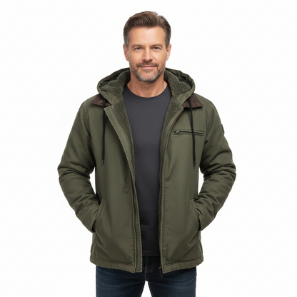 Men's Premium Fleece Lined Zipper Hoodie Jacket