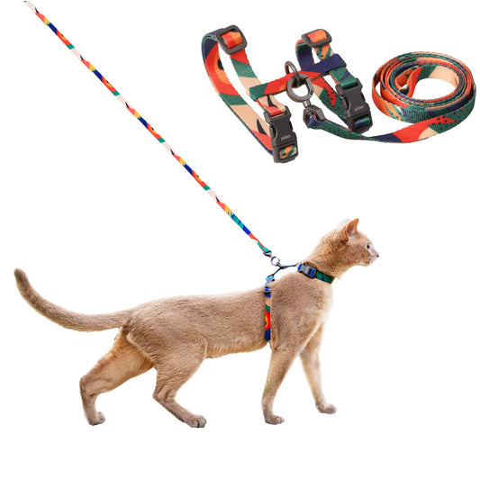 Cat Harness and Leash Set, Cats Escape Proof - Adjustable Kitten Harness
