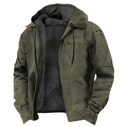 Men's Premium Fleece Lined Zipper Hoodie Jacket