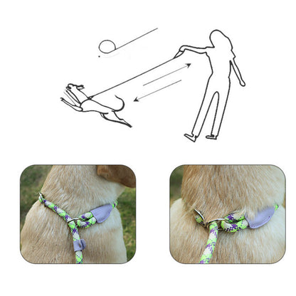 150cm Adjustable Pet Walking Training Leash Wear-resistant Reflective Leads Rope For Medium Large Dogs