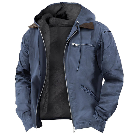 Men's Premium Fleece Lined Zipper Hoodie Jacket