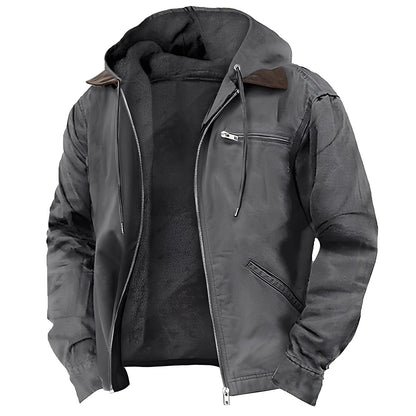 Men's Premium Fleece Lined Zipper Hoodie Jacket