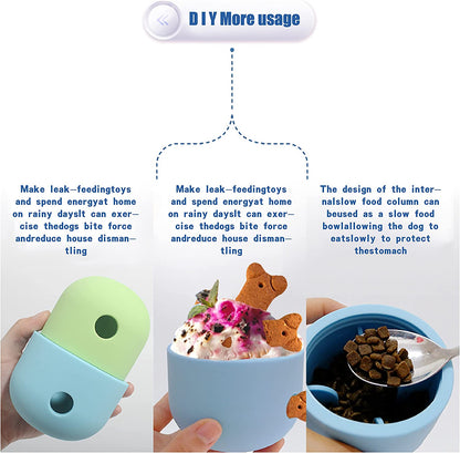 Dog Puzzle Toy Ball Durable Dog Balls for Teeth Cleaning / IQ Training .Dog Puzzle Toys, Dog Enrichment Toys, and Interactive Dog Toys in One