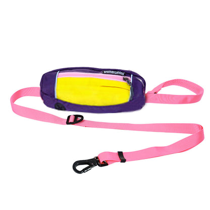 Nylon Outdoor Walking Dog leash With Custom Hip Pack