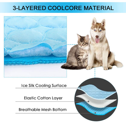 Cooling Mat for Dogs Cats Pet Washable Summer Cooling Pads