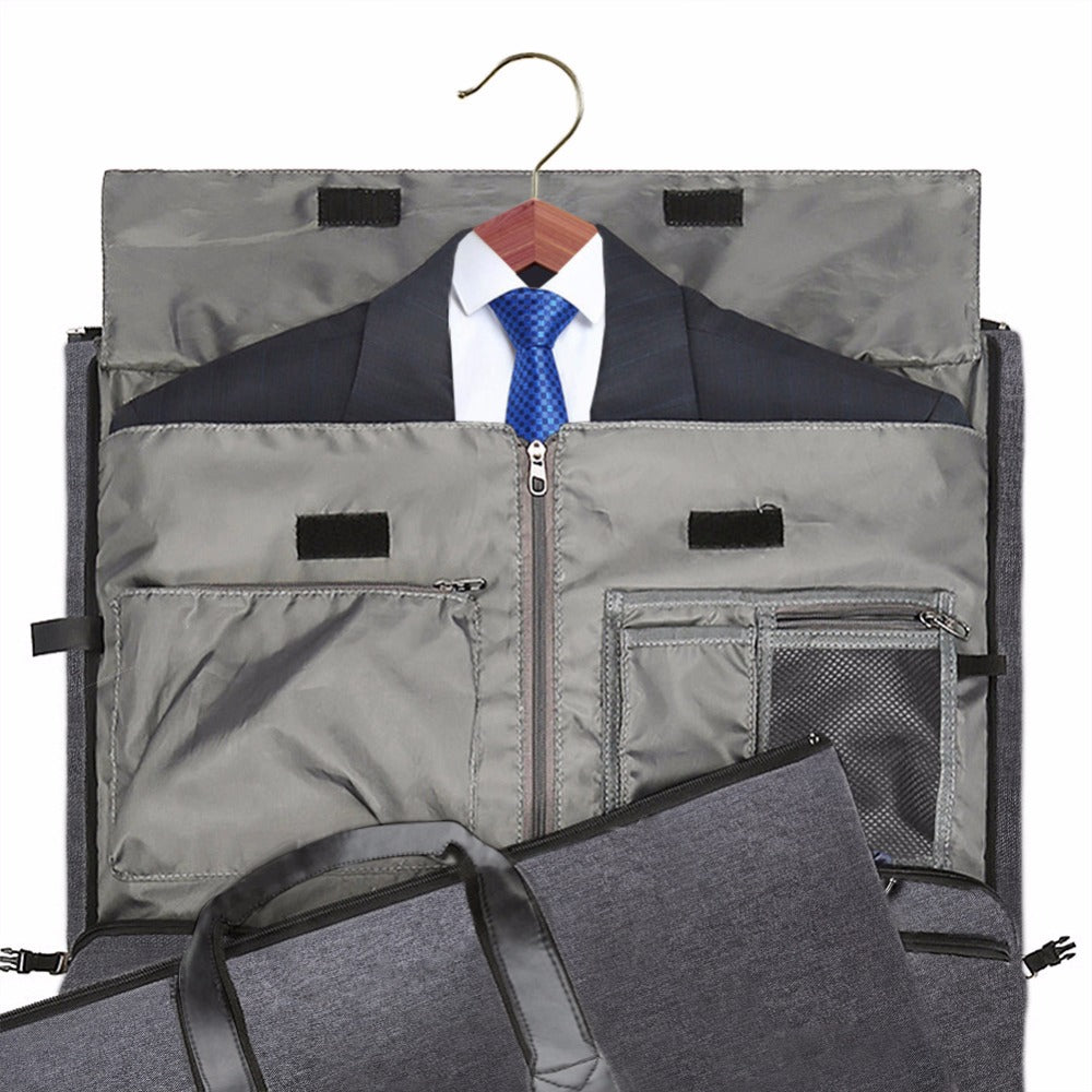 Convertible Garment Bag with Shoulder Strap, Carry on Garment Duffel Bag for Men Women - 2 in 1 Hanging Suitcase Suit Travel Bags